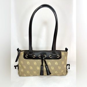 Dooney & Bourke Signature Embroidered Should Bag with tassels